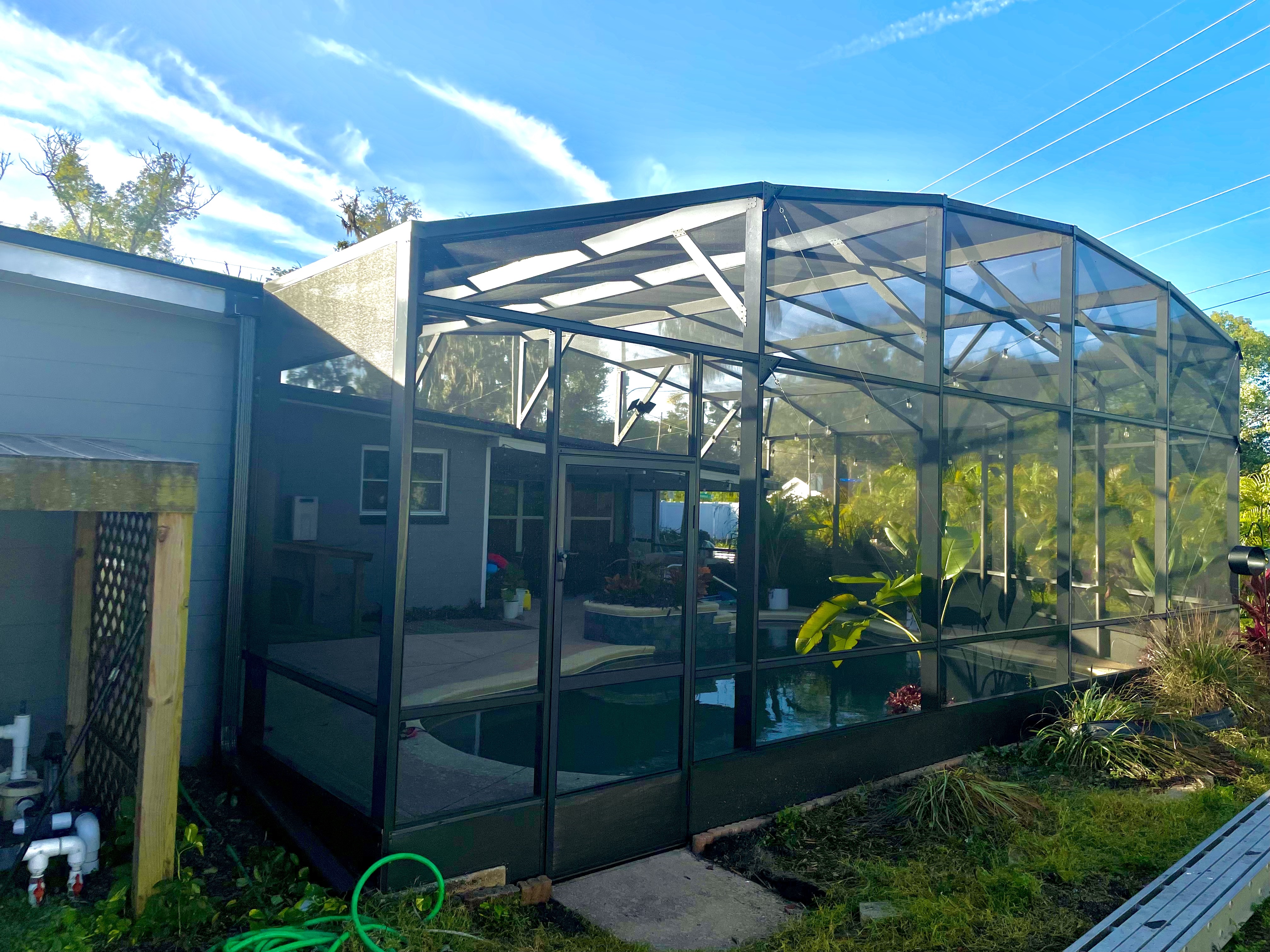 Repaired aluminum enclosure after restoration